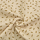 Oeko-Tex®  Double Gauze Fabric Little Feathers Naturel