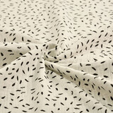 Oeko-Tex®  Hydrofiel Stof Kleine Veertjes Off White Oeko-Tex®  Hydrofiel Stof Kleine Veertjes Off White