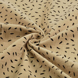 Oeko-Tex®  Double Gauze Fabric Little Feathers Sand
