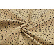 Oeko-Tex® Coton Double Gaze Tissu Petit Veertjes Sable Oeko-Tex® Coton Double Gaze Tissu Petit Veertjes Sable