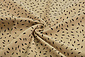 Coton Double Gaze Tissu Petit Veertjes Sable Coton Double Gaze Tissu Petit Veertjes Sable
