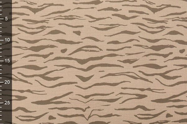 Oeko-Tex®  Double Gauze Fabric Zebraorint Grey
