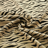 Oeko-Tex®  Hydrofiel Stof Zebraprint Zand Oeko-Tex®  Hydrofiel Stof Zebraprint Zand