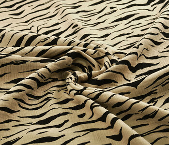 Oeko-Tex®  Double Gauze Fabric Zebraorint Sand