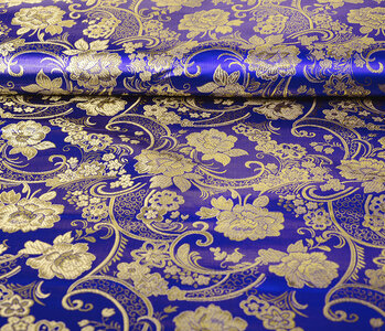 Brocade Rose Kenza Cobalt Blue