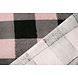 Teddy Tessuto Grande Quadri Rosa Grigio Teddy Tessuto Grande Quadri Rosa Grigio
