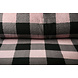 Teddy Tissu Grand Carreaux Rose Gris Teddy Tissu Grand Carreaux Rose Gris