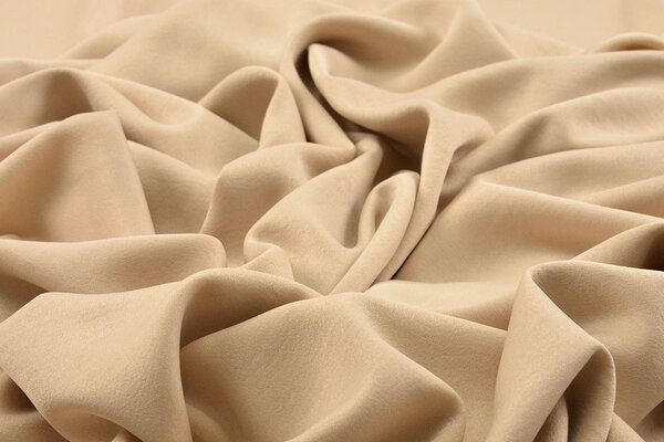 Crinkle Crepe Satijn Mat Beige Crinkle Crepe Satijn Mat Beige