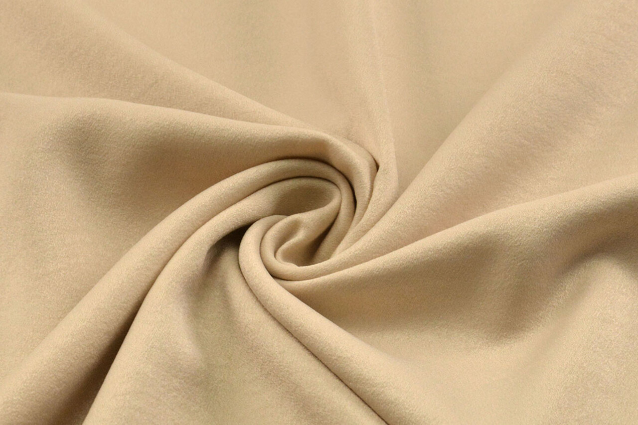 Crinkle  Krepp Satin Matt Beige