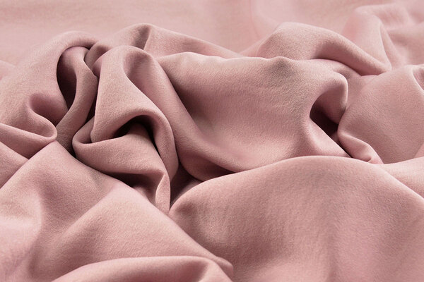 Crinkle Crepe Satin Mat Powder Pink