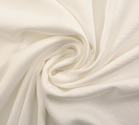 Crinkle Crepe Satin Mat Off-White