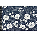 Cupro Tessuto Stampato Tyambo Blu Navy Cupro Tessuto Stampato Tyambo Blu Navy