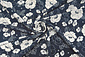 Cupro Tissu Imprimé Tyambo Bleu Marine Cupro Tissu Imprimé Tyambo Bleu Marine