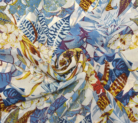 Chiffon Makhasi Blau Chiffon Makhasi Blau