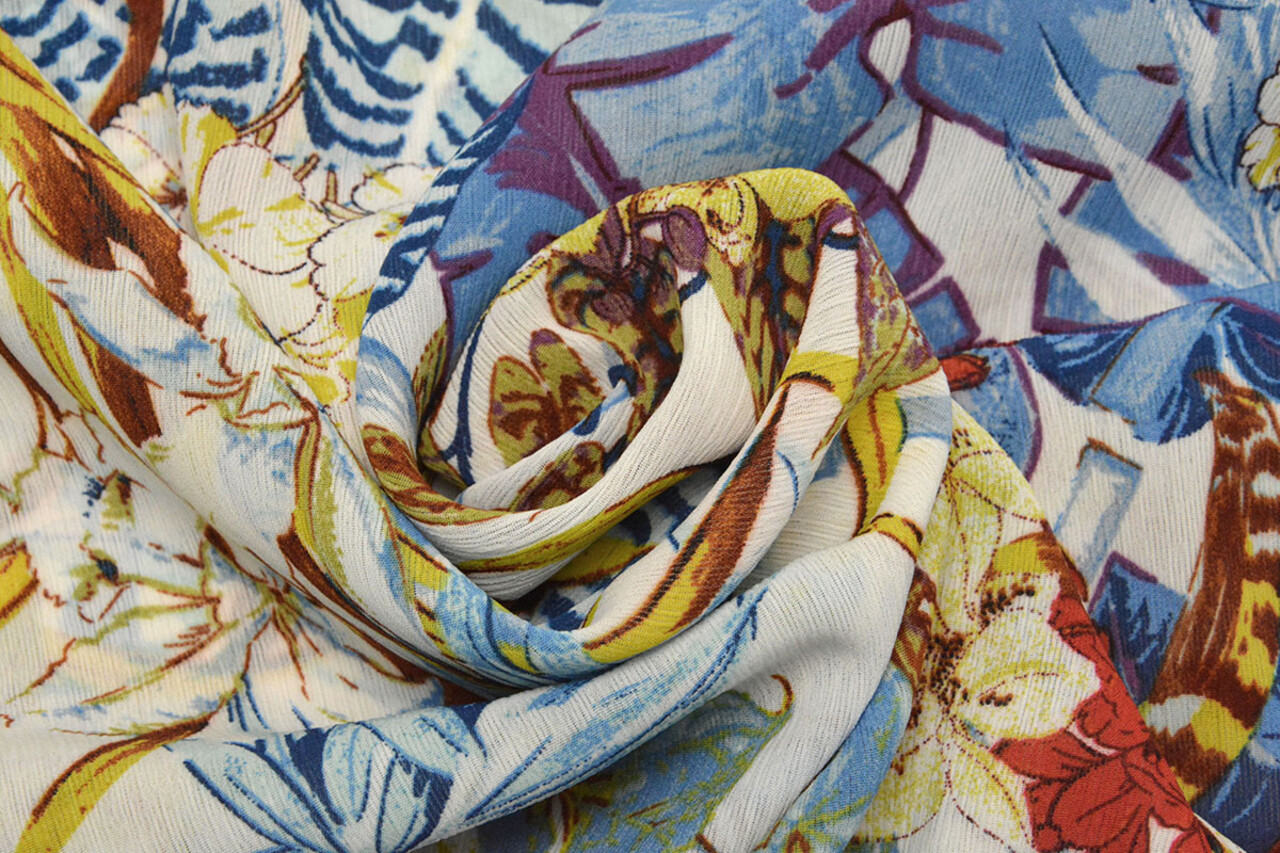 Chiffon Makhasi Blu