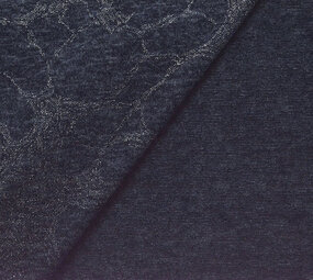 Jersey Silver Drop Twinkle Marine Blauw Melange