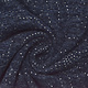 Jersey Silver Drop Sparkle Navy Blue Melange