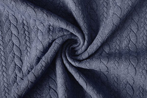 Knitted Cable fabric tricot Jeans