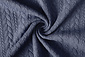 Gebreide kabel stof tricot Jeans Gebreide kabel stof tricot Jeans