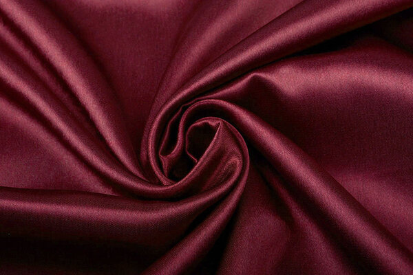 Crêpe Satin Dunkel Rot