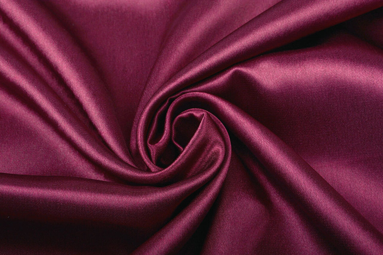 Satin Crêpe Bordeaux Clair Satin Crêpe Bordeaux Clair