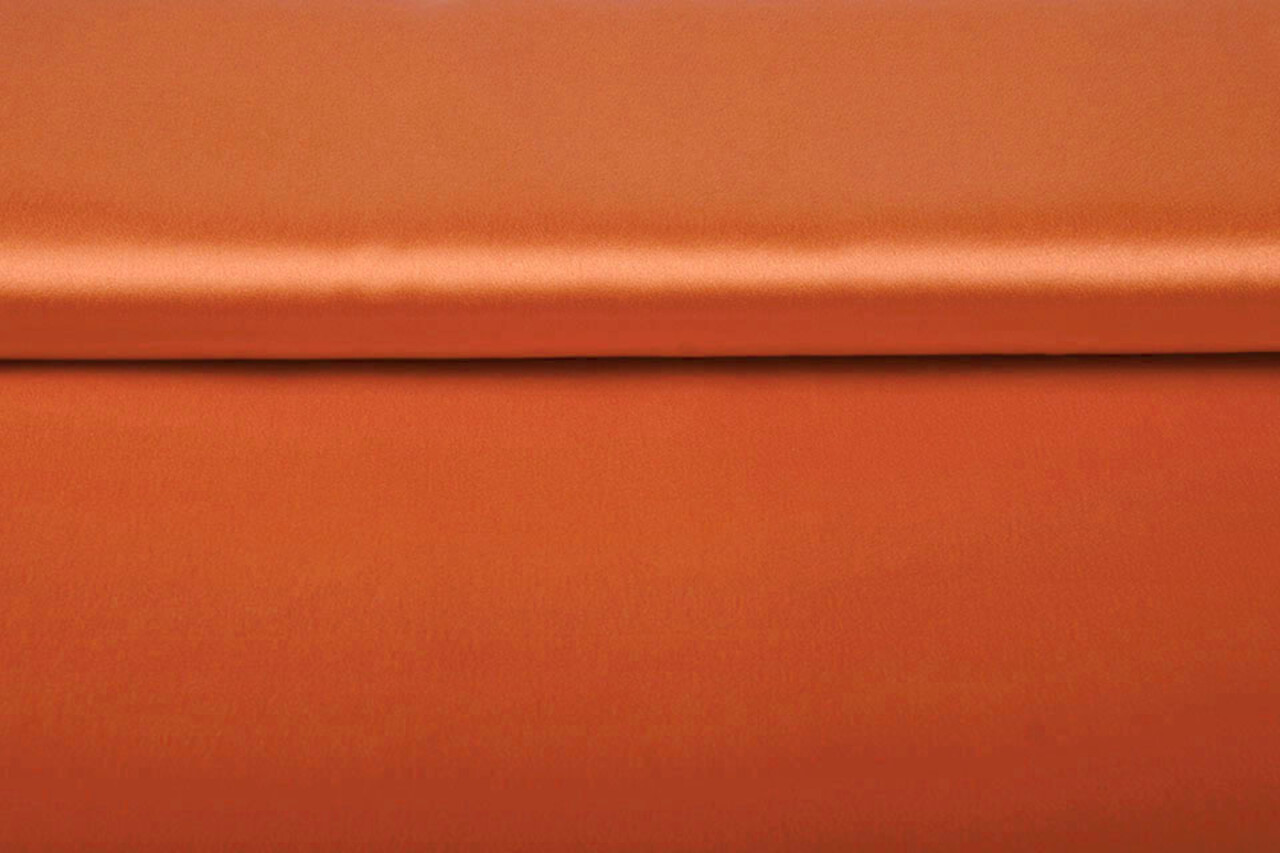 Crêpe Satin Rust brique