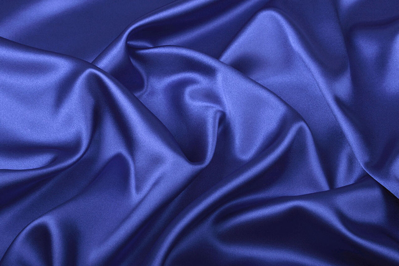 Satin Crêpe Bleu Roi Satin Crêpe Bleu Roi