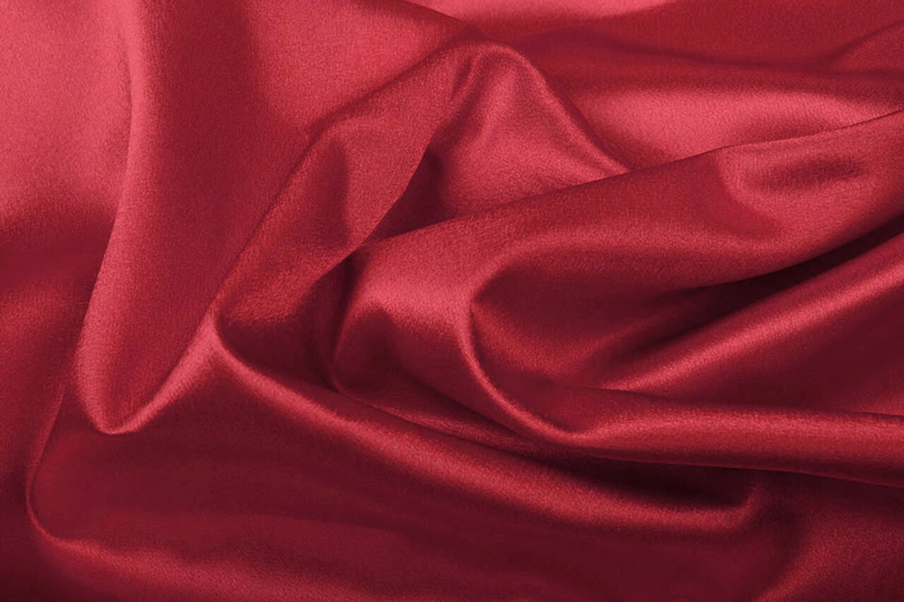 Crêpe Satin Wein Rot Crêpe Satin Wein Rot