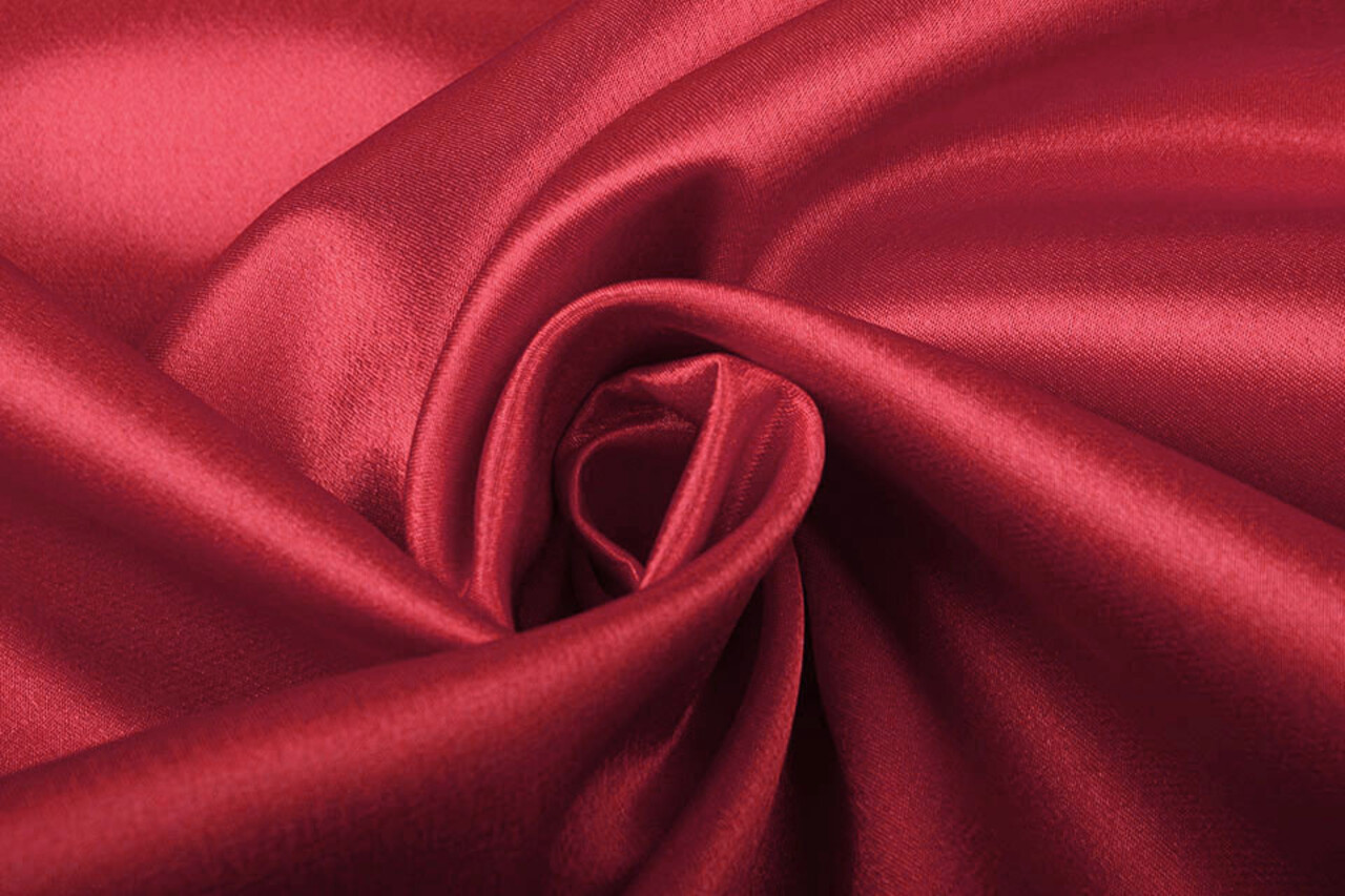Crêpe Satin Wine red