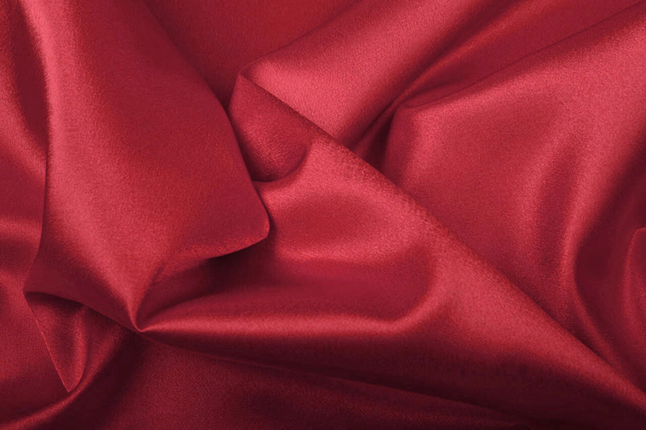 Satén Crepé Rojo Vino Satén Crepé Rojo Vino