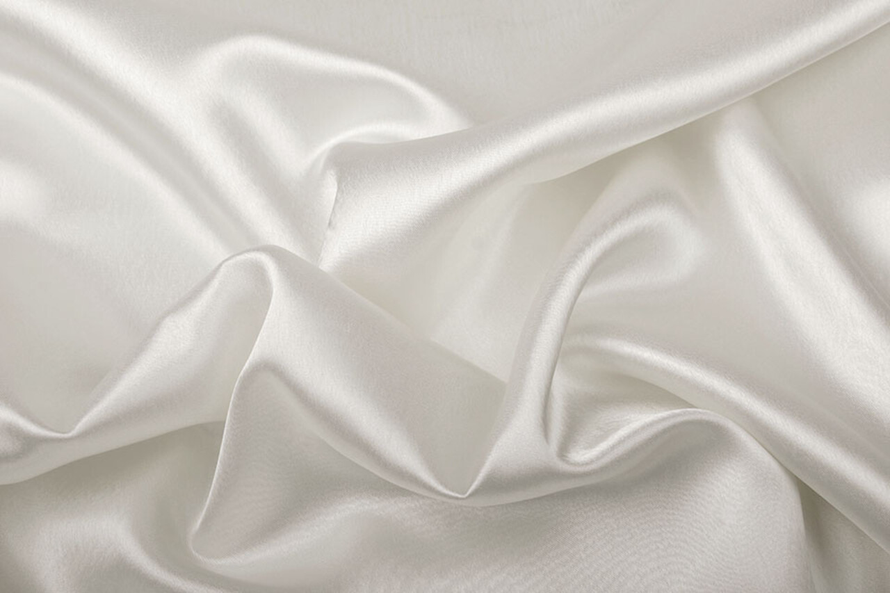 Crêpe Satin Silk Weiß Crêpe Satin Silk Weiß