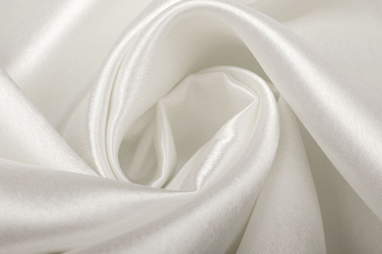 Crêpe Satin Silk Weiß Crêpe Satin Silk Weiß