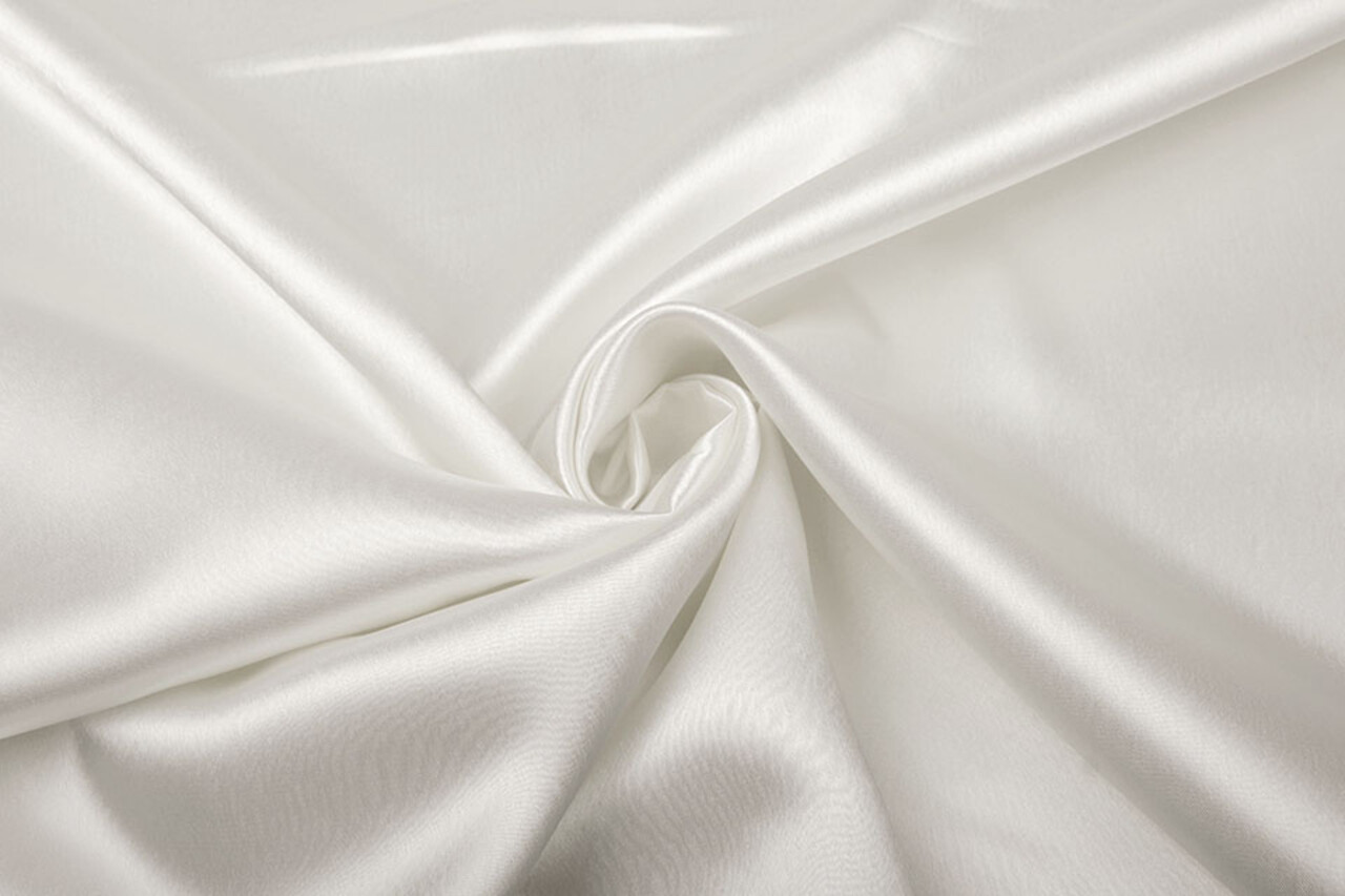 Crêpe Satin Silk Weiß Crêpe Satin Silk Weiß