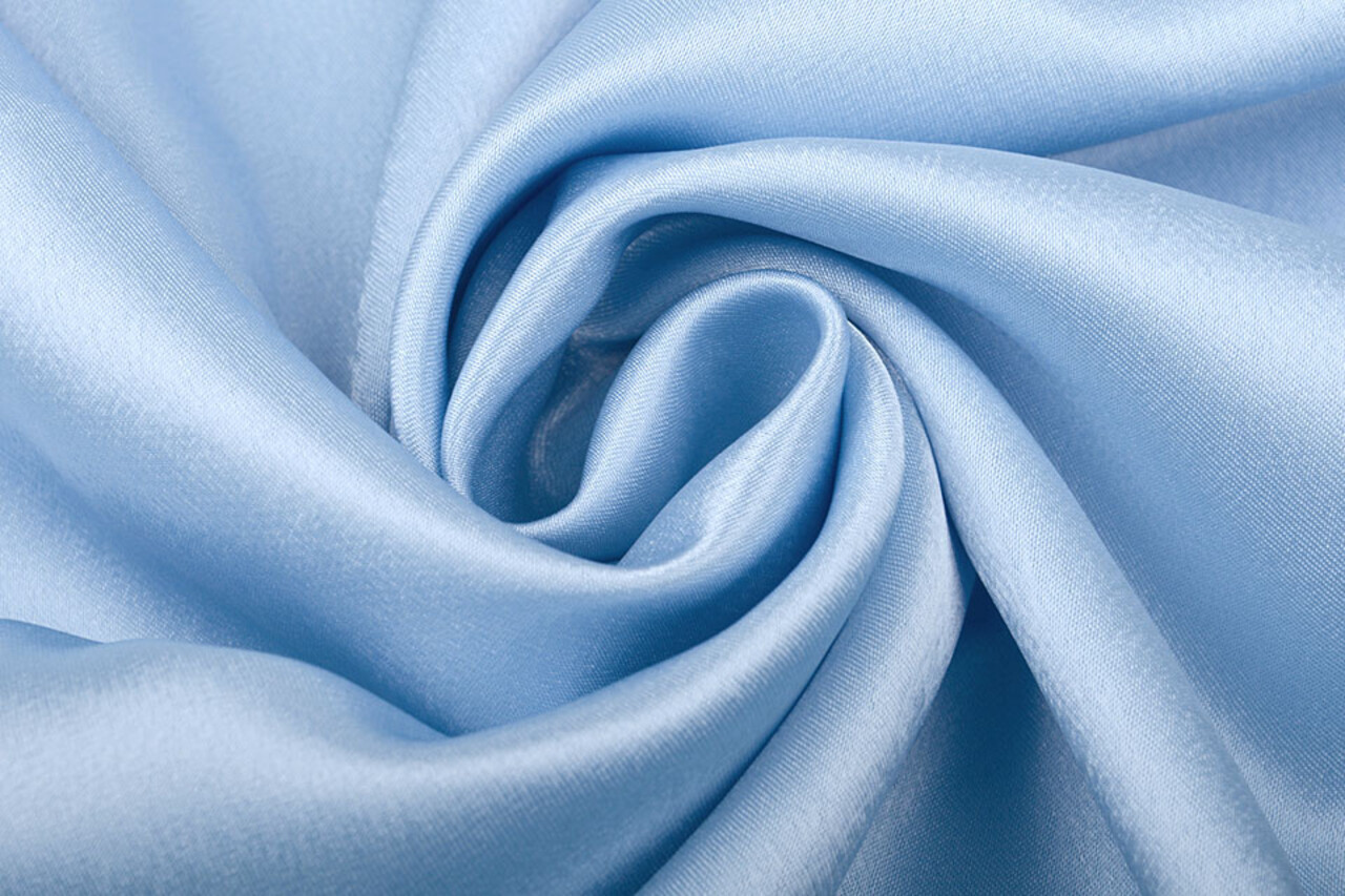Crêpe Satin Baby blue