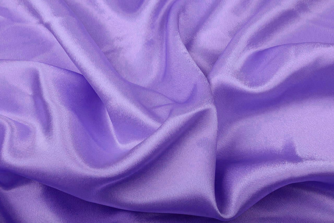 Satin Crêpe Foncé Lilas