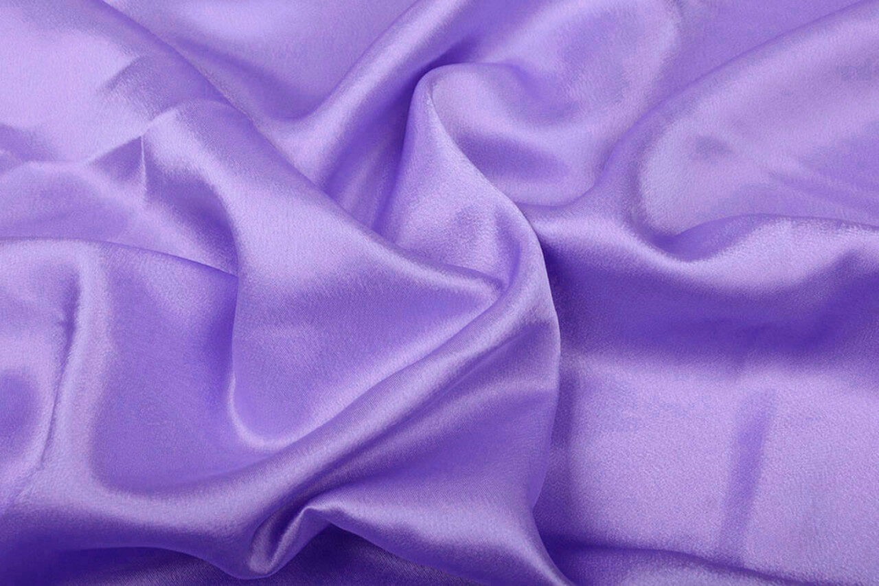 Satin Crêpe Foncé Lilas
