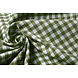 Gingham Check 8 mm Moss Green Gingham Check 8 mm Moss Green