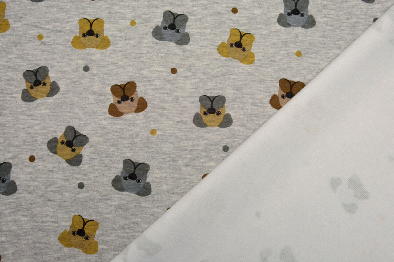 Jogging Alpenfleece Hond Grijs Melange