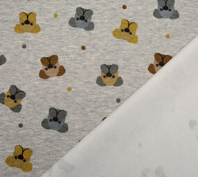 Jogging Alpenfleece Hond Grijs Melange