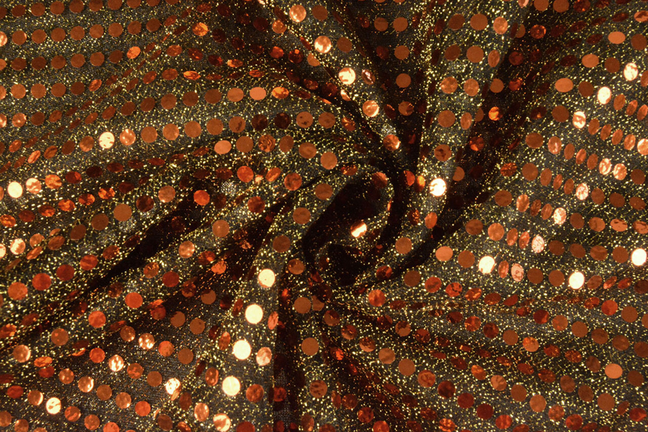 Pailletten, Flitter auf Lurex Rost Brique