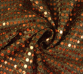 Pailletten, Flitter auf Lurex Rost Brique
