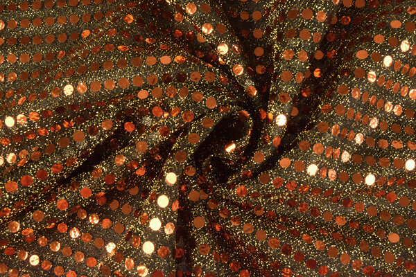 Pailletten, Flitter auf Lurex Rost Brique