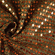 Sequins on Lurex Rust brique