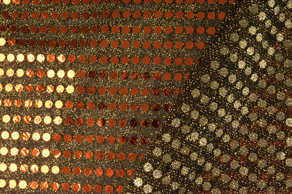 Pailletten, Flitter auf Lurex Rost Brique
