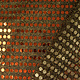 Sequins on Lurex Rust brique