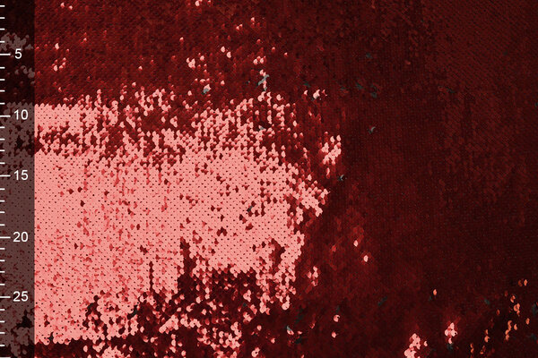 Reversible Sequin Fabric Red-Black Reversible Sequin Fabric Red-Black
