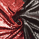 Reversible Sequin Fabric Red-Black