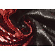 Reversible Lentejuelas Tela Rojo-Negro Reversible Lentejuelas Tela Rojo-Negro