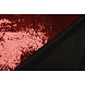 Réversible Paillettes Tissu Rouge-Noir Réversible Paillettes Tissu Rouge-Noir