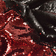 Omkeerbare Pailletten Stof Rood-Zwart